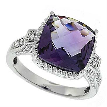Prima Diamond And Amethyst Ring Prima Diamond And Amethyst Ring
