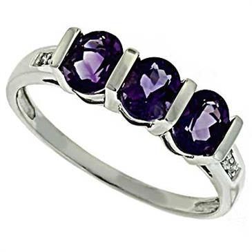 Prima Diamond And Amethyst Ring Prima Diamond And Amethyst Ring