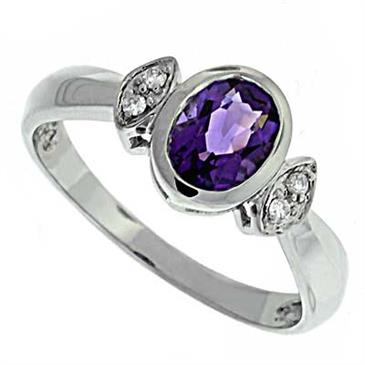 Prima Diamond And Amethyst Ring Prima Diamond And Amethyst Ring