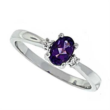 Prima Diamond And Amethyst Ring Prima Diamond And Amethyst Ring
