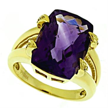 Prima Diamond And Amethyst Ring Prima Diamond And Amethyst Ring