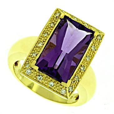 Prima Diamond And Amethyst Ring Prima Diamond And Amethyst Ring