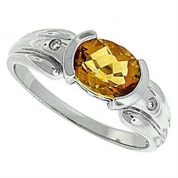 Prima Diamond And Citrine Ring Prima Diamond And Citrine Ring