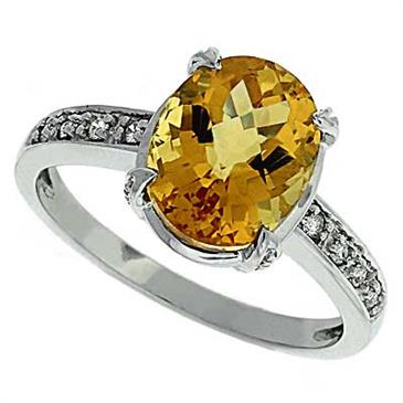 Prima Diamond And Citrine Ring Prima Diamond And Citrine Ring