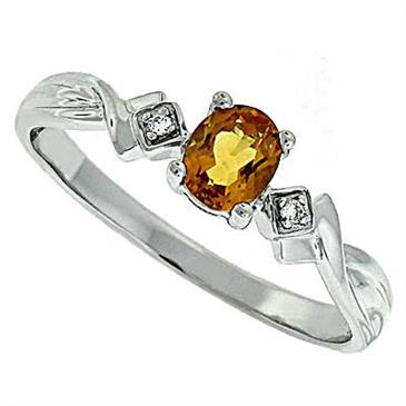 Prima Diamond And Citrine Ring Prima Diamond And Citrine Ring