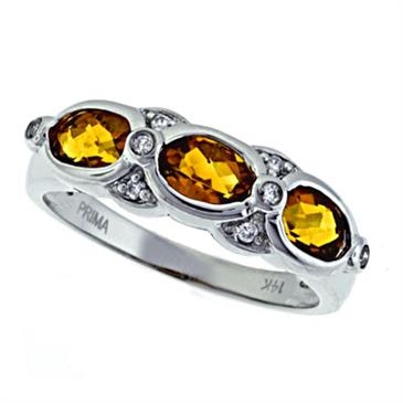 Prima Diamond And Citrine Ring Prima Diamond And Citrine Ring