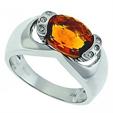 Prima Diamond And Citrine Ring Prima Diamond And Citrine Ring