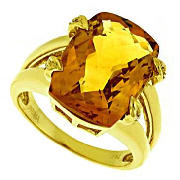 Prima Diamond And Citrine Ring Prima Diamond And Citrine Ring