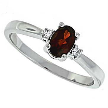 Prima Diamond And Garnet Ring Prima Diamond And Garnet Ring