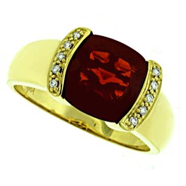 Prima Diamond And Garnet Ring Prima Diamond And Garnet Ring