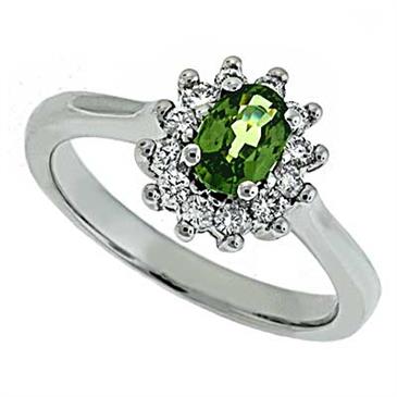 Prima Diamond And Green Sapphire Ring Prima Diamond And Green Sapphire Ring