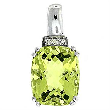 Prima Diamond And Lemon Quartz Pendant Prima Diamond And Lemon Quartz Pendant