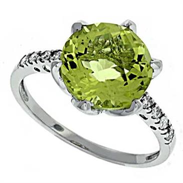 Prima Diamond And Lemon Quartz Ring Prima Diamond And Lemon Quartz Ring