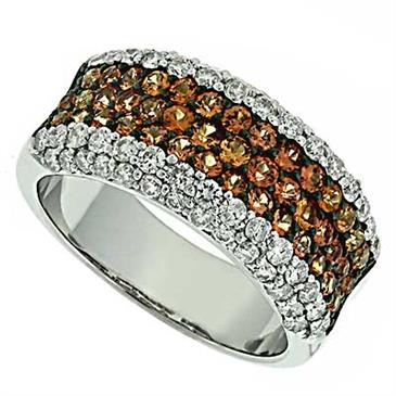 Prima Diamond And Orange Sapphire Ring Prima Diamond And Orange Sapphire Ring