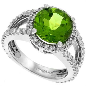 Prima Diamond And Peridot Ring Prima Diamond And Peridot Ring