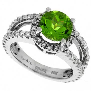 Prima Diamond And Peridot Ring Prima Diamond And Peridot Ring