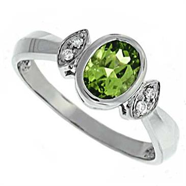 Prima Diamond And Peridot Ring Prima Diamond And Peridot Ring