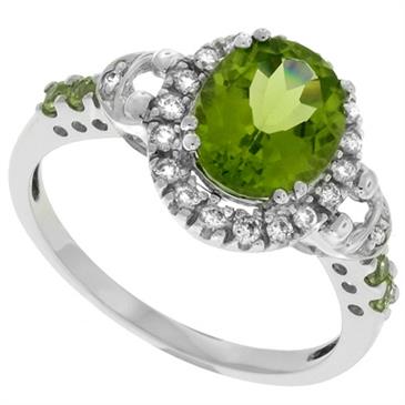 Prima Diamond And Peridot Ring Prima Diamond And Peridot Ring
