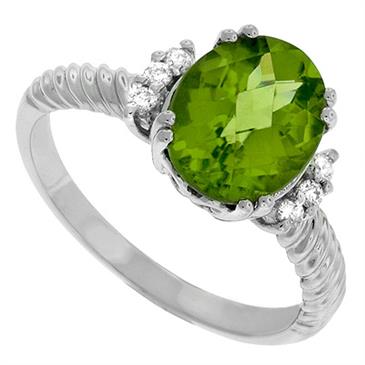 Prima Diamond And Peridot Ring Prima Diamond And Peridot Ring