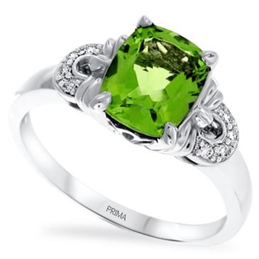 Prima Diamond And Peridot Ring Prima Diamond And Peridot Ring