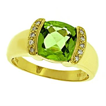 Prima Diamond And Peridot Ring Prima Diamond And Peridot Ring