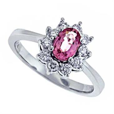 Prima Diamond And Pink Sapphire Ring Prima Diamond And Pink Sapphire Ring