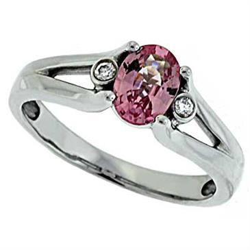 Prima Diamond And Pink Sapphire Ring Prima Diamond And Pink Sapphire Ring