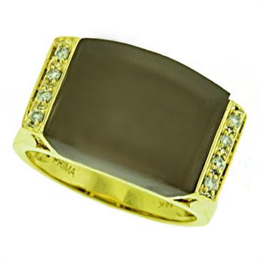 Prima Diamond And Smokey Quartz Ring Prima Diamond And Smokey Quartz Ring