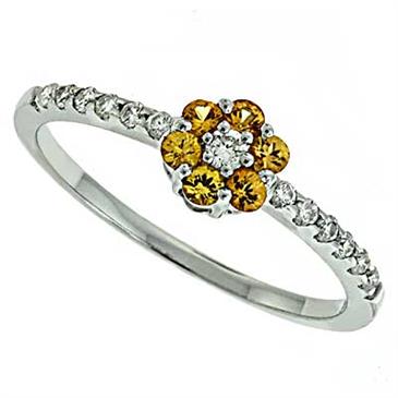 Prima Diamond And Yellow Sapphire Ring Prima Diamond And Yellow Sapphire Ring