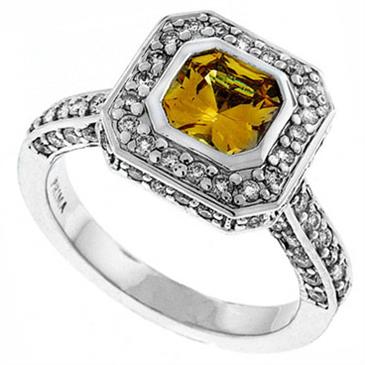 Prima Diamond And Yellow Sapphire Ring Prima Diamond And Yellow Sapphire Ring