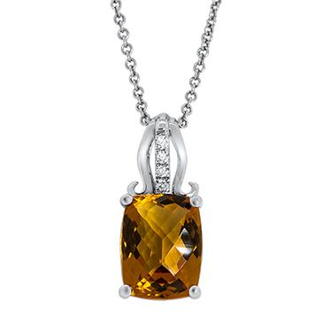 Prima Diamond & Citrine Pendant Prima Diamond & Citrine Pendant