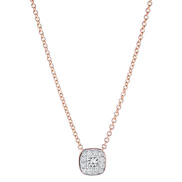 Prima Diamond Cluster Pendant With Chain Prima Diamond Cluster Pendant With Chain