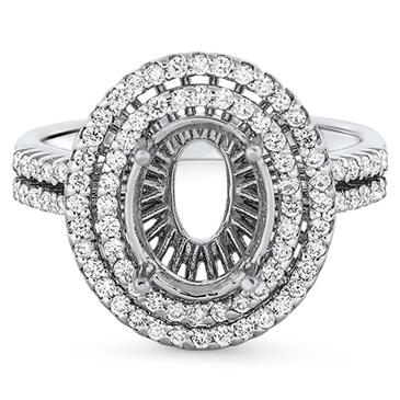 Prima Diamond Engagement Ring (10x8 Oval Center) Prima Diamond Engagement Ring (10x8 Oval Center)