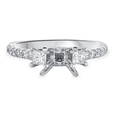 Prima Diamond Engagement Ring (5.5MM Princess Cut) Prima Diamond Engagement Ring (5.5MM Princess Cut)