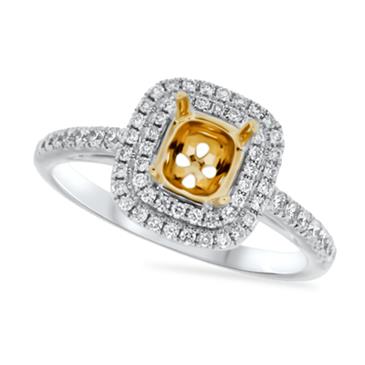 Prima Diamond Engagement Ring (5x5 Cushion Center) Prima Diamond Engagement Ring (5x5 Cushion Center)