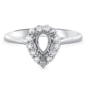 Prima Diamond Engagement Ring (7x5 Pear Shape Center) Prima Diamond Engagement Ring (7x5 Pear Shape Center)