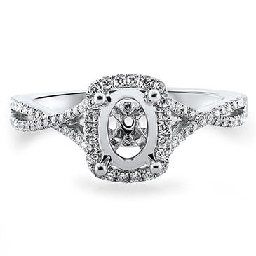Prima Diamond Engagement Ring (7x5mm Center) Prima Diamond Engagement Ring (7x5mm Center)