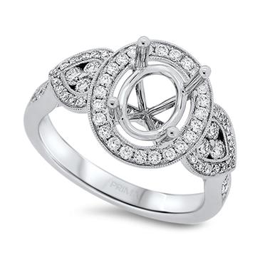 Prima Diamond Engagement Ring (7x9mm Center) Prima Diamond Engagement Ring (7x9mm Center)