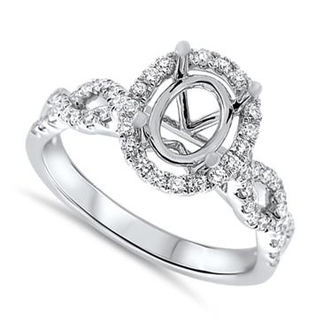 Prima Diamond Engagement Ring (8x6 Oval Center) Prima Diamond Engagement Ring (8x6 Oval Center)