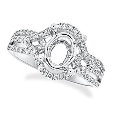 Prima Diamond Engagement Ring (9x7 Oval Center) Prima Diamond Engagement Ring (9x7 Oval Center)