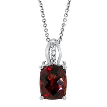 Prima Diamond & Garnet Pendant Prima Diamond & Garnet Pendant