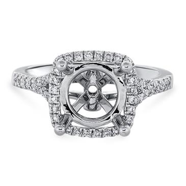 Prima Diamond Halo V Shank Engagement Ring Prima Diamond Halo V Shank Engagement Ring