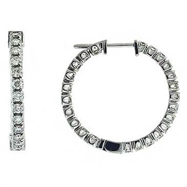 Prima Diamond Hoop Earrings