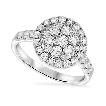 Prima Diamond Large Round Cluster Ring Prima Diamond Large Round Cluster Ring