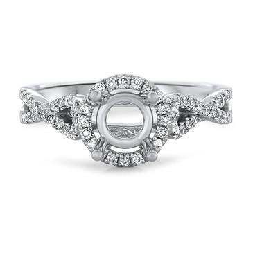 Prima Diamond Rnd Halo Infinity Shank Eng Ring Prima Diamond Rnd Halo Infinity Shank Eng Ring
