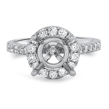 Prima Diamond Round Halo Eng Ring Prima Diamond Round Halo Eng Ring