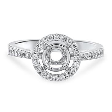 Prima Diamond Round Halo Engagement Ring Prima Diamond Round Halo Engagement Ring