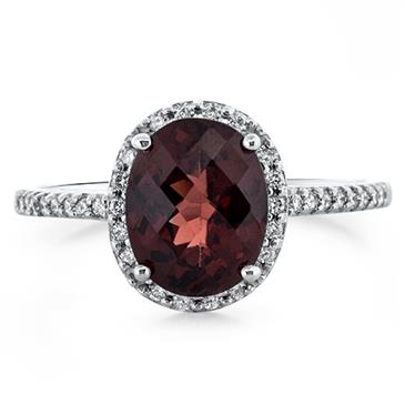 Prima Garnet & Diamond Ring Prima Garnet & Diamond Ring