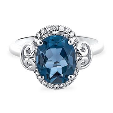 Prima London Blue & Diamond Ring Prima London Blue & Diamond Ring