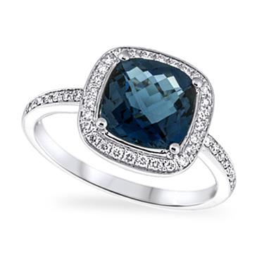 Prima London Blue Topaz & Diamond Ring Prima London Blue Topaz & Diamond Ring